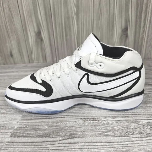 Nike Air Zoom GT Hustle 2 White/Black Baketball Shoes DJ9405-102 Men's Sz 8.5NEW