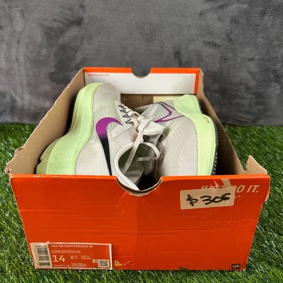 Nike Air Zoom Pegasus 39 Running Shoes Cushion Comfort Orewood Plum Mens 14