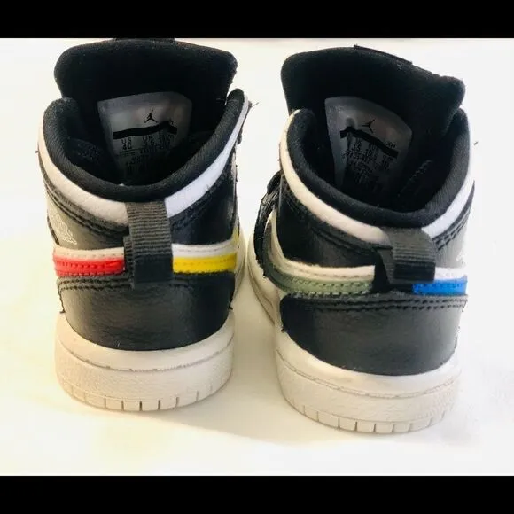 Nike Air Jordan Crayon Pk 1Mid TD Shoes Size 4C