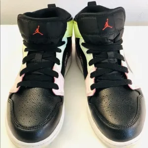 Nike Air Jordan Mid Glow N Dark Youth Shoes SZ 3Y