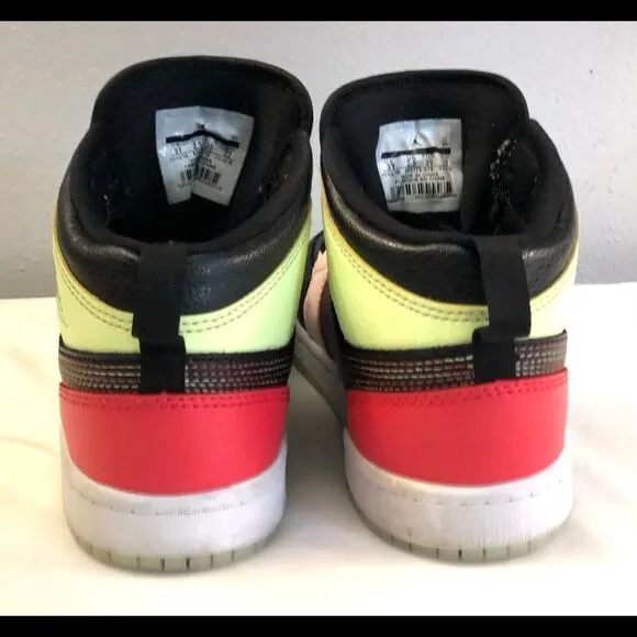 Nike Air Jordan Mid Glow N Dark Youth Shoes SZ 3Y