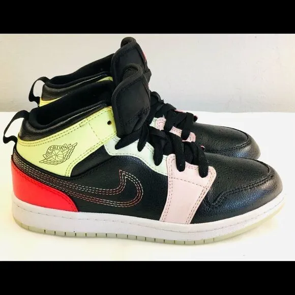Nike Air Jordan Mid Glow N Dark Youth Shoes SZ 3Y