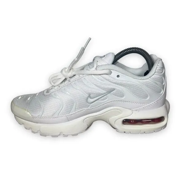 Nike Air Max Plus GS 'White Metallic Silver' AR1852-100 Youth 4.5 Women's 6