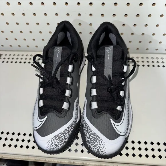 Nike Alpha Huarache Elite 4 Womens Indoor Softball Turf Shoes Size 8.5 Black