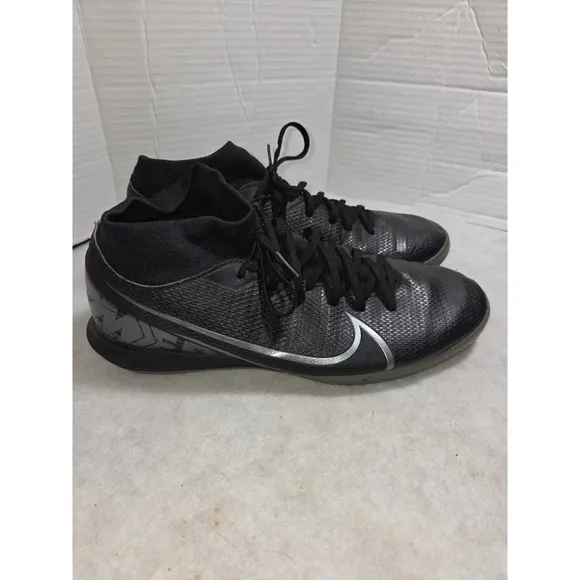 Nike AT7975 001 Superfly 7 Size 9 Academy IC Unisex Indoor Soccer Shoes Black