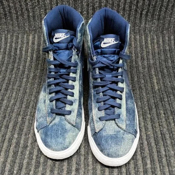 Nike Blazer Mid 77 Denim Youth Sneakers Blue