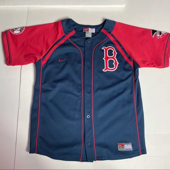 Nike Boston Red Sox Baseball Jersey Youth Large Vintage Mint MLB Merchandise