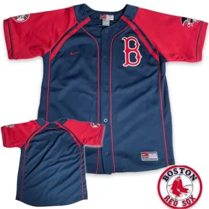 Nike Boston Red Sox Baseball Jersey Youth Large Vintage Mint MLB Merchandise