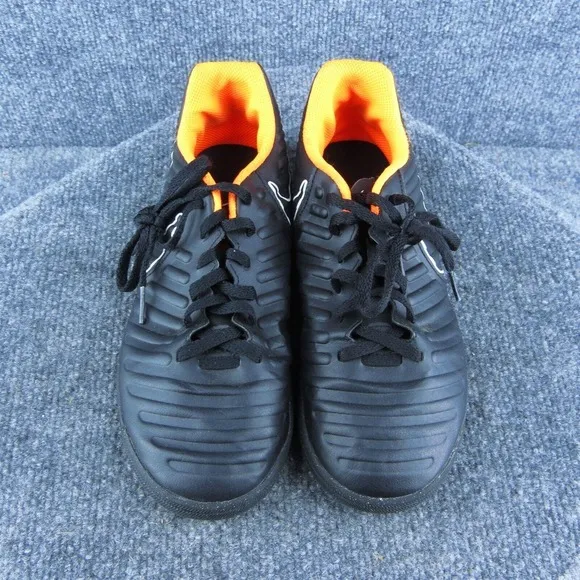 Nike Boys Indoor Soccer‎ Shoes Athletic Black Synthetic Lace Up Size Y 6 Medium