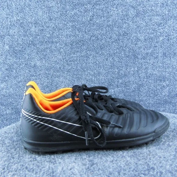 Nike Boys Indoor Soccer‎ Shoes Athletic Black Synthetic Lace Up Size Y 6 Medium