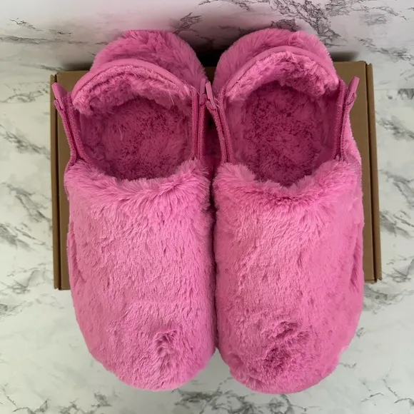 Nike Calm Mule SE Playful Pink Fur Slippers Slides FZ3119-600 Women’s Sizes