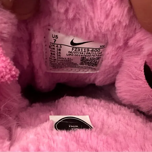 Nike Calm Mule SE Playful Pink Fur Slippers Slides FZ3119-600 Women’s Sizes