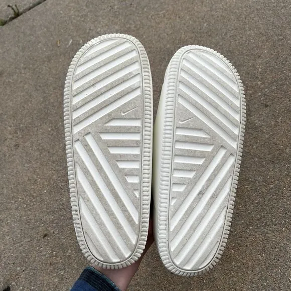 Nike Calm Slide Slides Sandals Slippers White Sail FD4116-100 Men's SZ 10 W 9