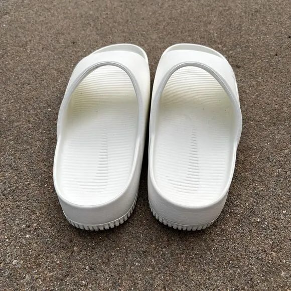 Nike Calm Slide Slides Sandals Slippers White Sail FD4116-100 Men's SZ 10 W 9