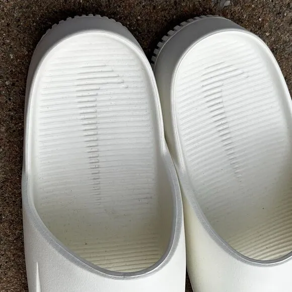 Nike Calm Slide Slides Sandals Slippers White Sail FD4116-100 Men's SZ 10 W 9