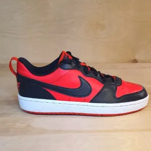 Nike Court Borough Low Red Black Youth Sneakers
