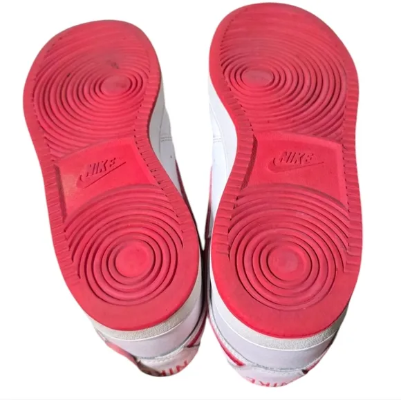 Nike Court Vision Men's White and Red Sneakers