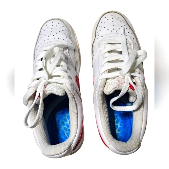 Nike Court Vision Men's White and Red Sneakers