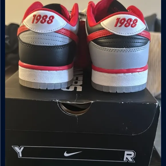 Nike Duck Low CAU Red and Black Sneakers New in the Box