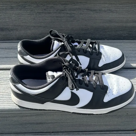 Nike Dunk low Panda Men's Black and White Sneakers in men’s size 14 good condn