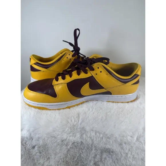 Nike Dunk Low Retro Arizona State Yellow Bordeaux Lightly Used Men's Size 11