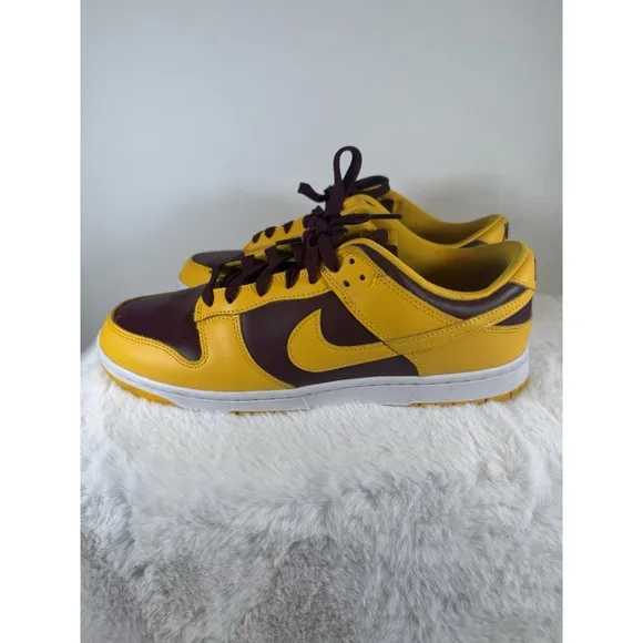 Nike Dunk Low Retro Arizona State Yellow Bordeaux Lightly Used Men's Size 11