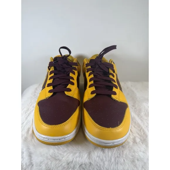 Nike Dunk Low Retro Arizona State Yellow Bordeaux Lightly Used Men's Size 11