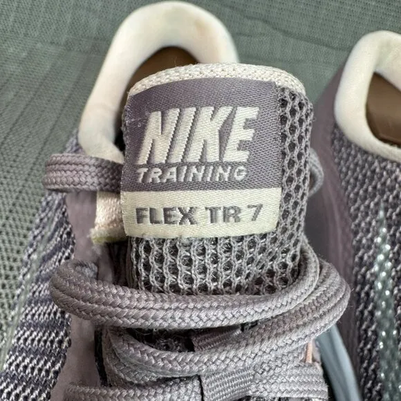 Nike Flex Trainer 7 Womens Size 9.5 Bionic Taupe Grey Running Shoes