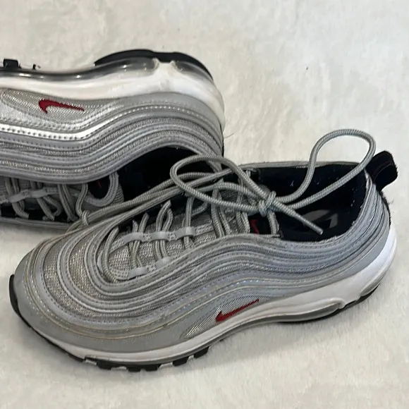 NIKE Gray and Silver Athletic Shoes