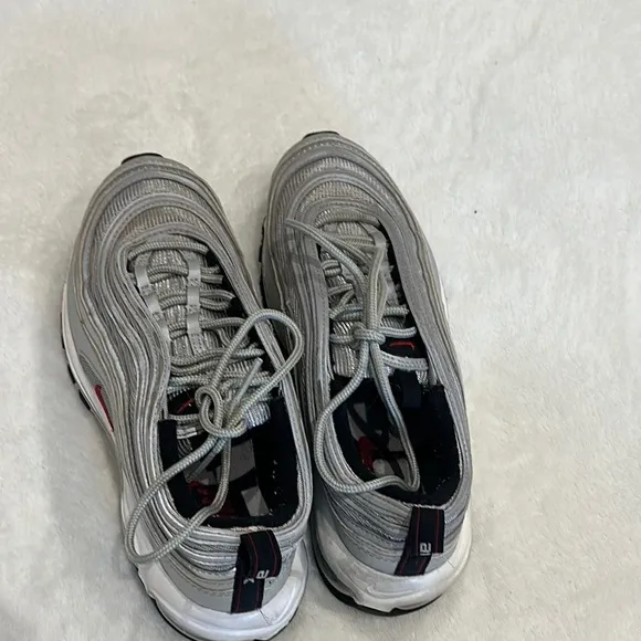 NIKE Gray and Silver Athletic Shoes