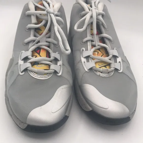 Nike Gray and Yellow High-Top Sneakers