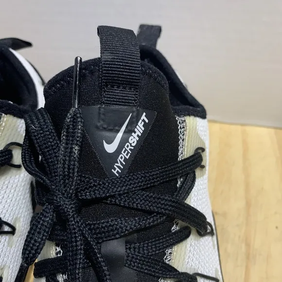 Nike Hypershift Zoom Mens Size 8 Basketball Shoes 844387-100 Black White