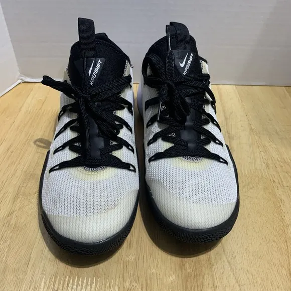 Nike Hypershift Zoom Mens Size 8 Basketball Shoes 844387-100 Black White