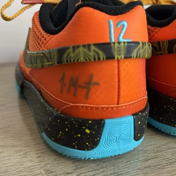 Nike JA 1 SE GS Bright Mandarin Sneakers Size 5 Youth