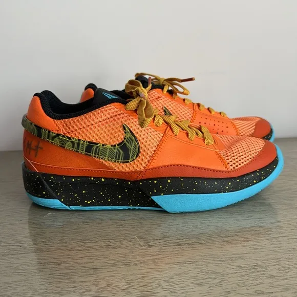 Nike JA 1 SE GS Bright Mandarin Sneakers Size 5 Youth