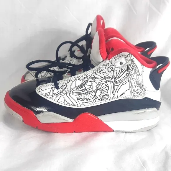 Nike Jordans Dub Zero Kids Toddler Shoes Size 11C Varsity Red White DV1359-160