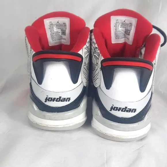 Nike Jordans Dub Zero Kids Toddler Shoes Size 11C Varsity Red White DV1359-160