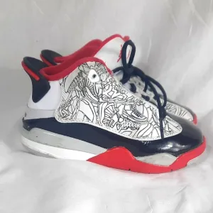 Nike Jordans Dub Zero Kids Toddler Shoes Size 11C Varsity Red White DV1359-160