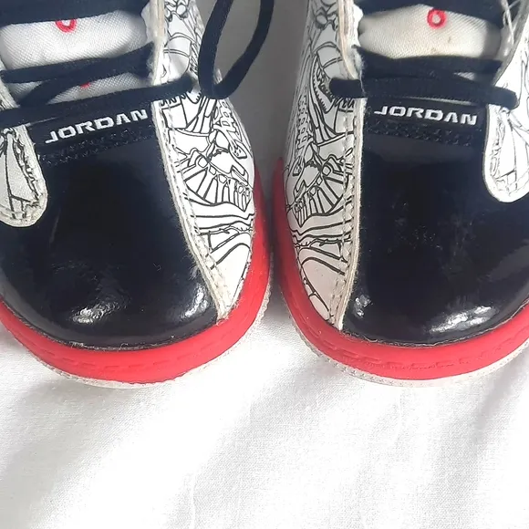 Nike Jordans Dub Zero Kids Toddler Shoes Size 11C Varsity Red White DV1359-160