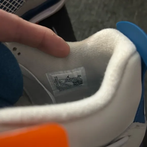 Nike Kids' Air Jordan 4 Retro - White and Blue