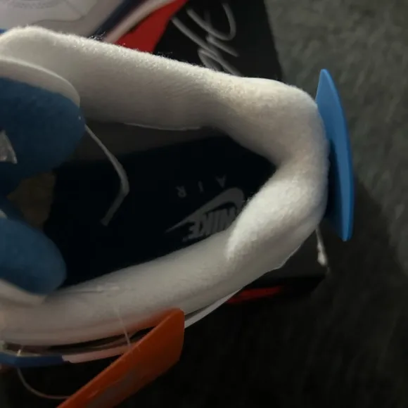 Nike Kids' Air Jordan 4 Retro - White and Blue