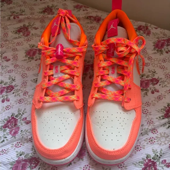 Nike Kids' Orange and Pink Sneakers
