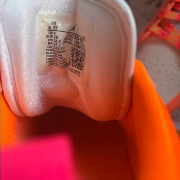 Nike Kids' Orange and Pink Sneakers