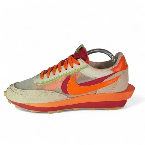 Nike LD Waffle x CLOT x Sacai Kiss of Death Net Orange Blaze DH1347-100 Men's 10