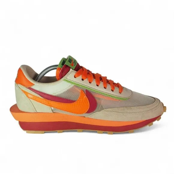 Nike LD Waffle x CLOT x Sacai Kiss of Death Net Orange Blaze DH1347-100 Men's 10