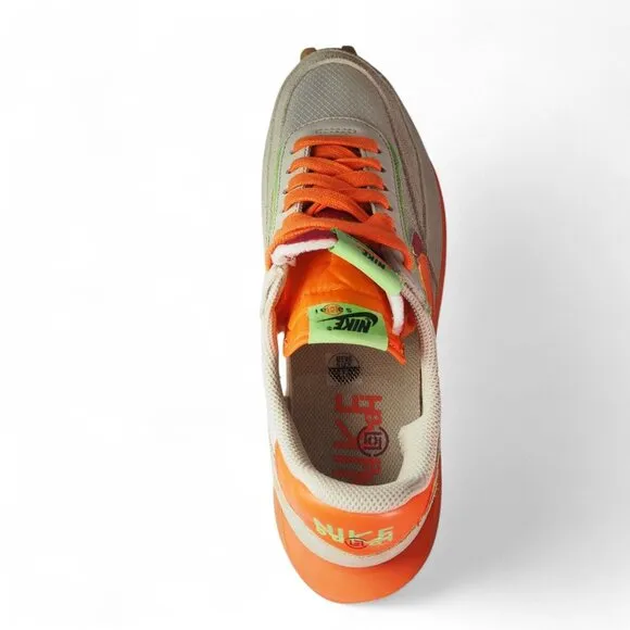 Nike LD Waffle x CLOT x Sacai Kiss of Death Net Orange Blaze DH1347-100 Men's 10