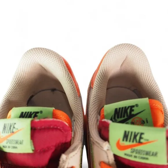 Nike LD Waffle x CLOT x Sacai Kiss of Death Net Orange Blaze DH1347-100 Men's 10