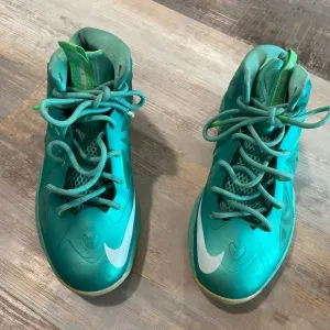 Nike LeBron green sneakers 6Y
