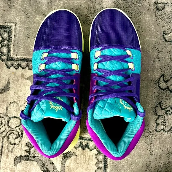 Nike Lebron Witness VIII Basketball Shoes Sneakers purple teal 9.5 US 43 EUR