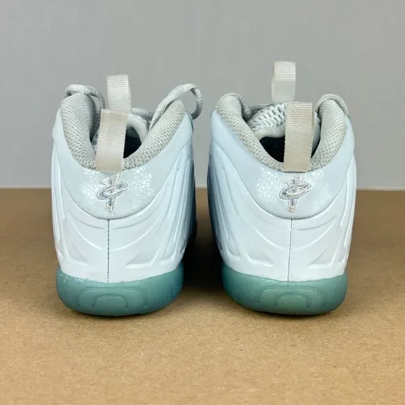 Nike Little Posite One Aura Worn Blue Athletic Shoes Kids 10C White Blue